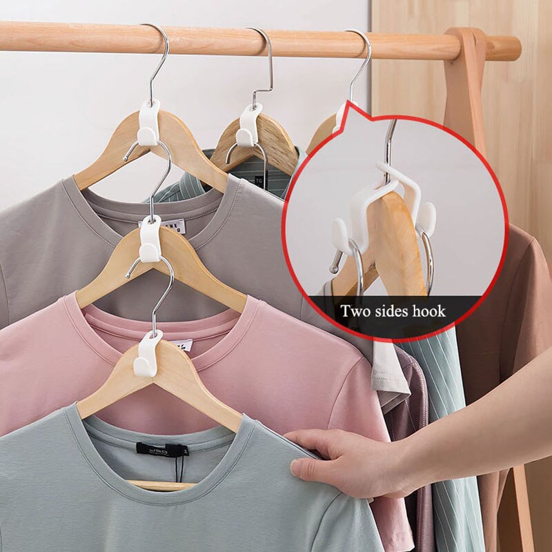 20/15/10/5/2pcs Wardrobe Hanger Extension Hook Household Clothes Rack Holder Space Saving Cascading Extender Clips