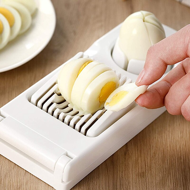 Ei Slicer 2 In 1 Ei Snijder Rvs Fruit Slicer Voor Aardbeien, Bananen, Kiwi 'S, dragon Fruit, Keuken Gereedschap