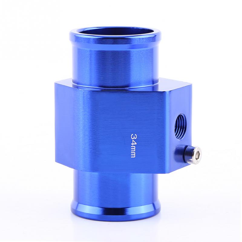 Blauw Auto Water Temperatuur Sensor Adapter Water Temp Joint Pipe Guage Meter Aluminium met Klemmen 26/28/ 30/32/34/38/40mm: Ivoor