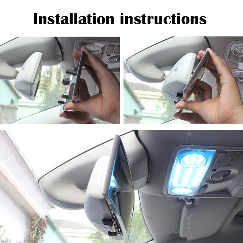 300mm Car Rear View Mirror Large Vision Car Rear View Mirror Angle Panoramic Anti-glare Car Interior Accessories for Car SUV