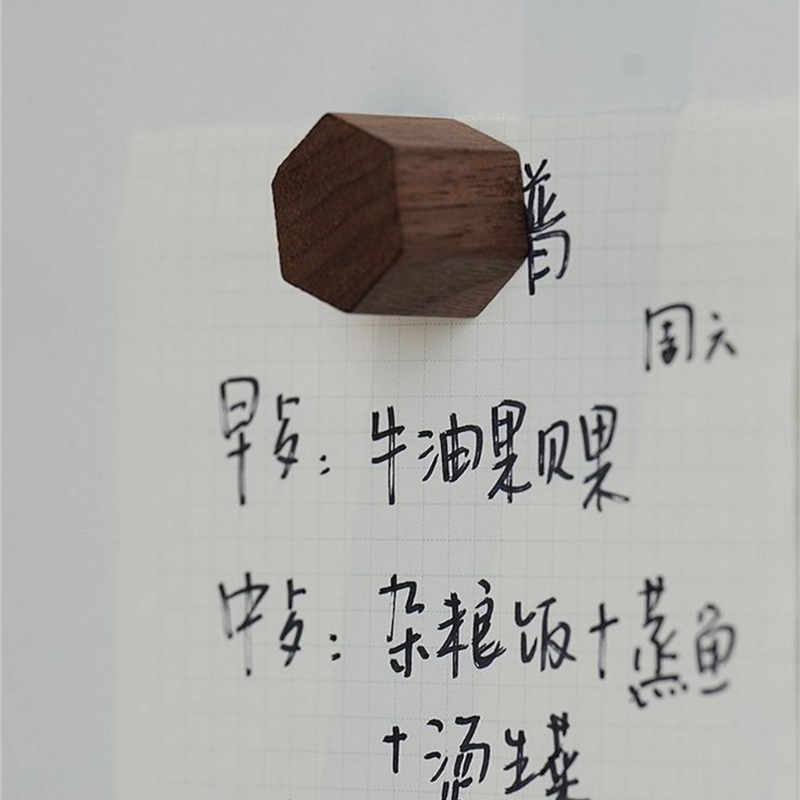 Aimant de réfrigérateur décoratif aimants de réfrigérateur en bois Simple autocollants de Message ornements pour la décoration à
