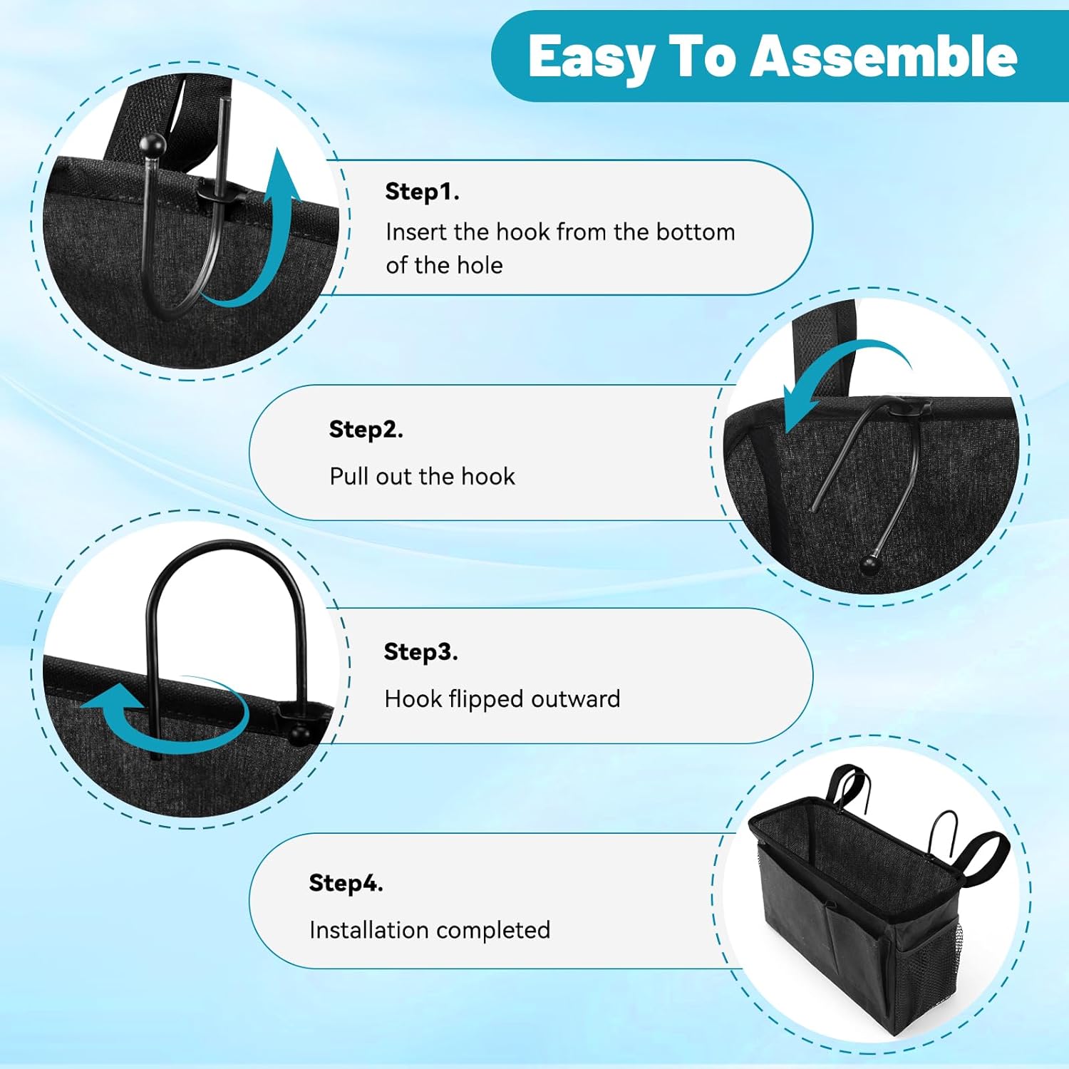 Nachtkastje Organizer voor stapelbedaccessoires Slaapzaalopslag voor nachtkastje Plank en stapelbed Plank Bed Caddy voor thuis