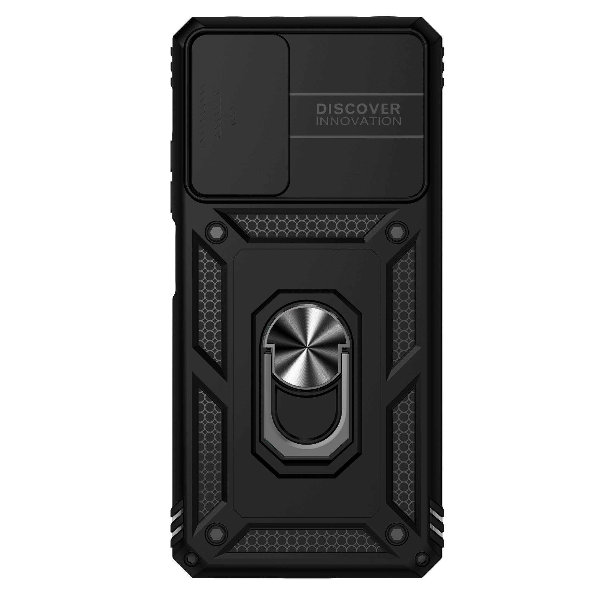 Ring Stand Cover Voor Redmi Note 11 Pro Plus Armor Anti-val Camera Bescherming Telefoon Case Voor Redmi Note 11s Note11 Pro + 5G Funda: Canvas / Black