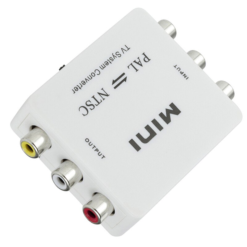 Convertidor de Switcher de sistema de TV bidireccional PAL/NTSC/SECAM a PAL/NTSC, color blanco
