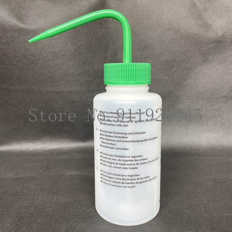 2pcs/lot Methanol Elbow Plastic Squeeze Wash Bottle Lab Rinse Bottles Clean Safely