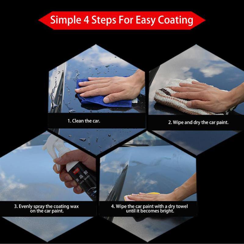 Automotive Coating Agent Car Paint Crystal Waterproof Paint Lacquer Spray Protective Car Paint Care