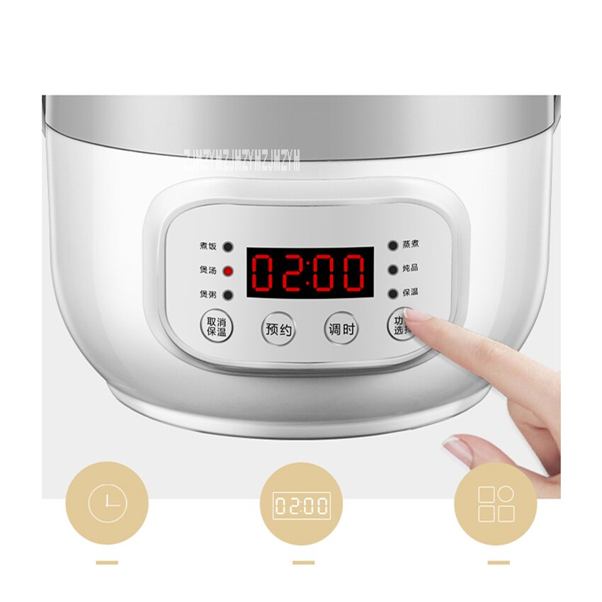 RFB-S16W Home Electric Rice Cooker Portable Mini Rice Cooking Machine Student Dormitory 1-2 People Multifunction Cooking Pot