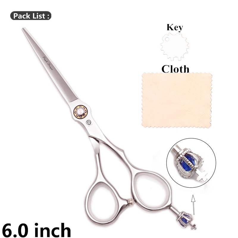 Hair Cutting Salon Scissors 5.5" 6" Japanese Steel 9020# Thining Shears Barber Hairdressing Scissors Haircut Shears: 9020 Lan-C-6N