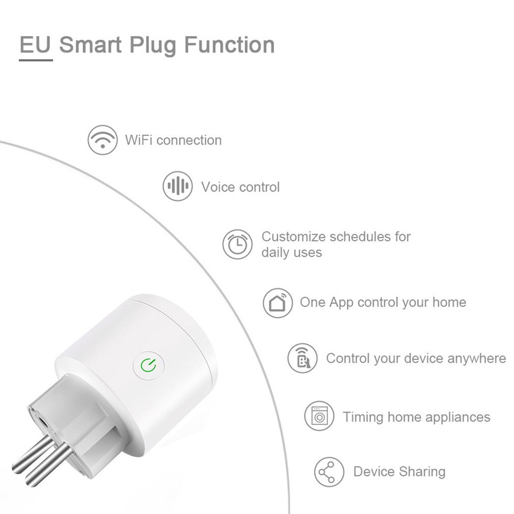 Smart Draadloze Plug Met Wifi Adapter Afstandsbediening Home Timer Socket Energy Monitor Intellectuele Socket
