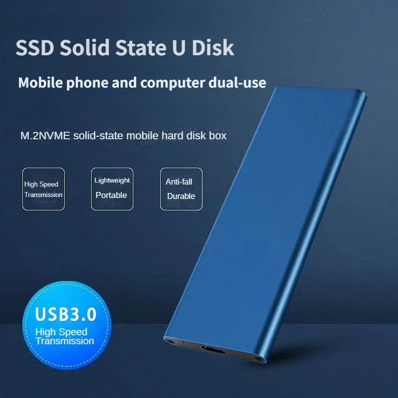 Bärbar ssd 1tb extern hårddisk med hög hastighet 2tb ssd-enhet, usb 3.1 typ-c-lagringsenhet för bärbar/stationär/mac /pc 64gb