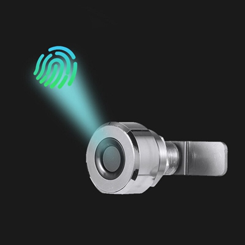 Cabinet Lock Digital Fingerprint Lock Drawer Lock 100 Fingerprints Rechargeable Keyless Built-In Smart Cabinet Lock