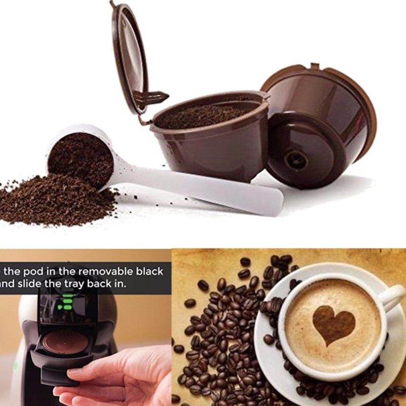 3 pièces Nespresso café Capsule filtre tasse rechargeable réutilisable filtres paniers Pod doux goût doux cuisine accessoires