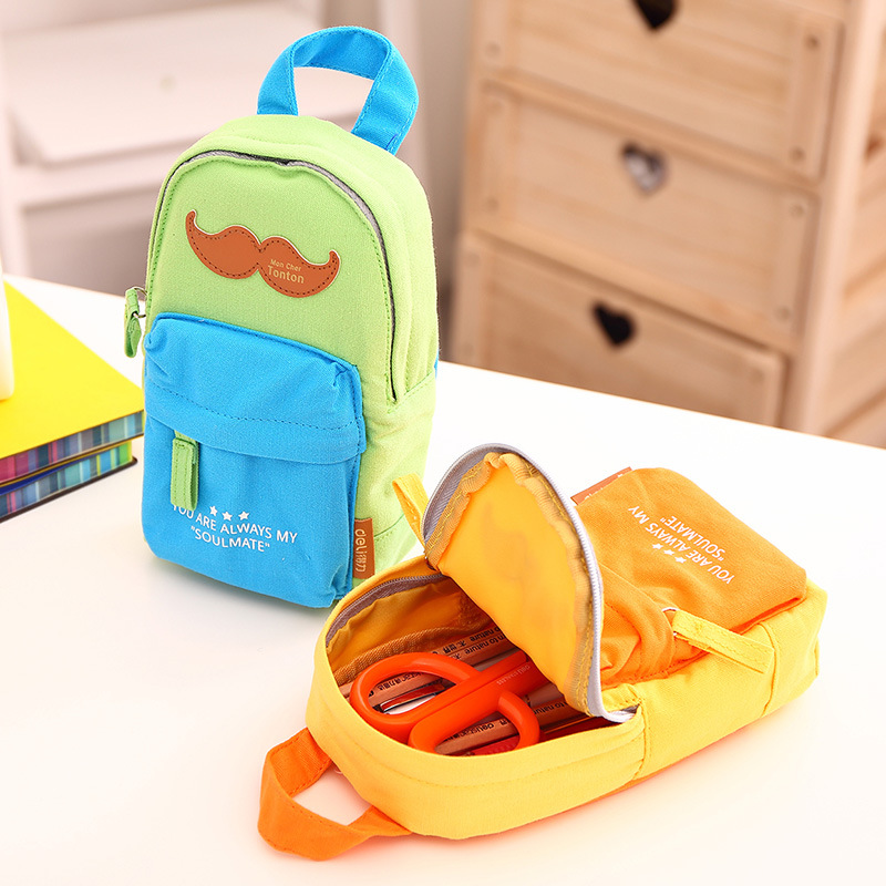 Novelty Backpack Pencil Bag , Backpack Pencil Case for School Students