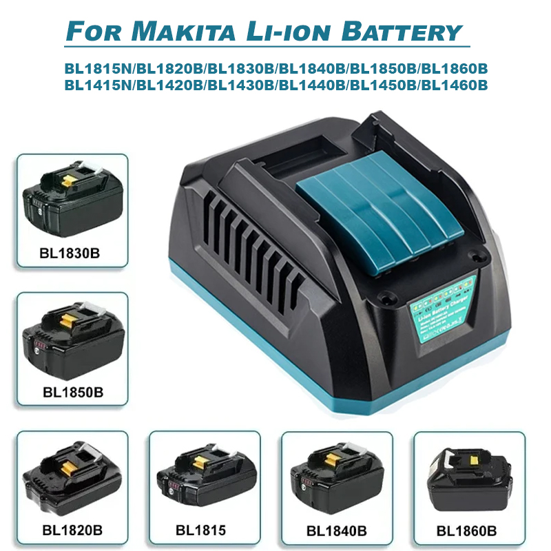 Snellader DC18RC geschikt voor MAKITA lithiumbatterij elektrisch gereedschap 14.4-1 8V 60W 2A lader BL1815N/BL1820B/BL1830B/BL1840B