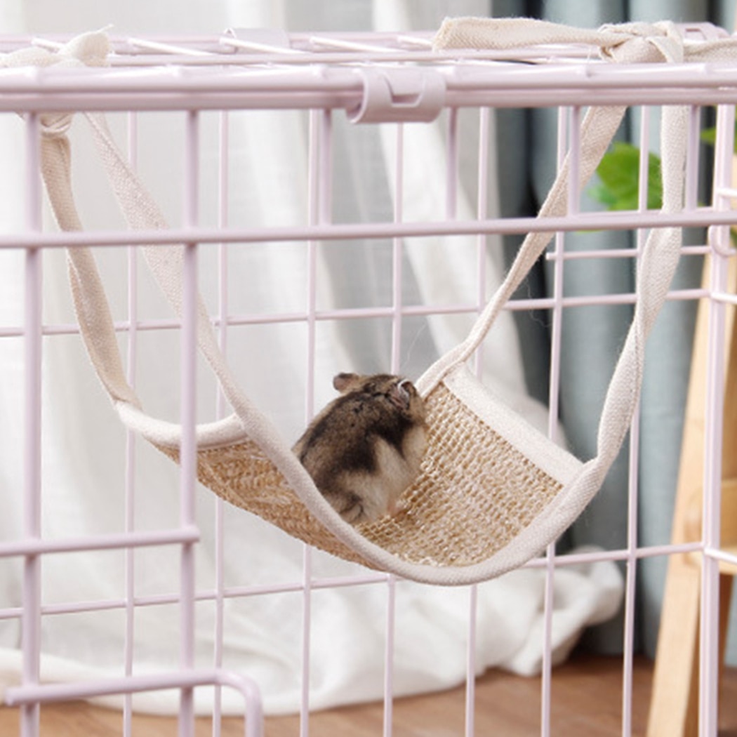 Hangmat Voor Hamster Fret Konijn Dieren Kleine Koele Gras Ademend Slaap Nest Huis Opknoping Huisdier Hangmat Huisdier Bed Plank Bed