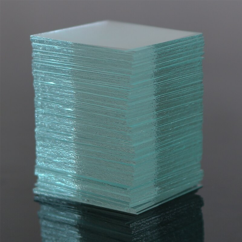 100 pieces Microscope Cover Glass 22x26mm Blood Cover Slide 0.5mm Thickness Microscope Blank Slide for Blood Cell Counting Board