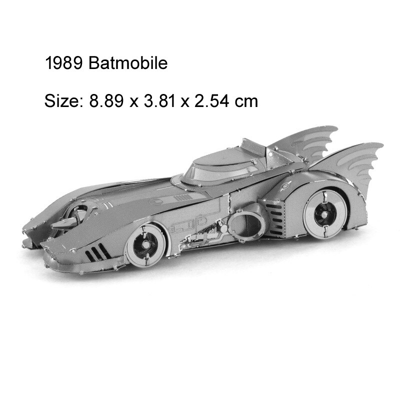 Batmobile 3D Metal Puzzle BAT-Signal Batwing TV Batmobile model KITS Assemble Jigsaw Puzzle Toys For Children: 92-1989 Batmobile