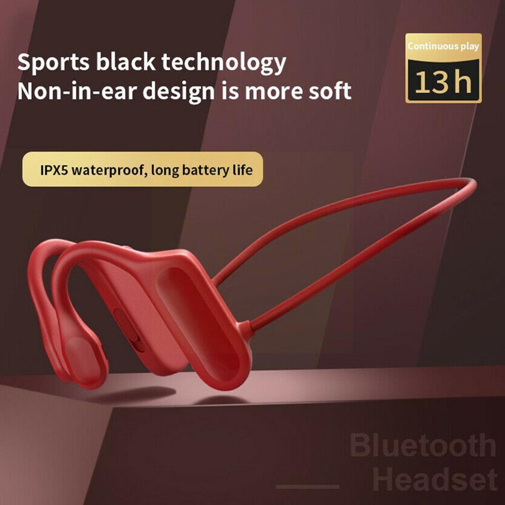 Wasserdichte, geräuschunterdrückende knochenleitungskopfhörer, stereo, kabellos, sport, freisprecheinrichtung, ohrhörer mit mikrofon, bluetooth, he  u7 u 4