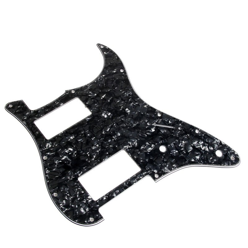3Ply Black Pearl Guitar Pickguard For Stratocaster Fender Strat 2 HH Humbucker