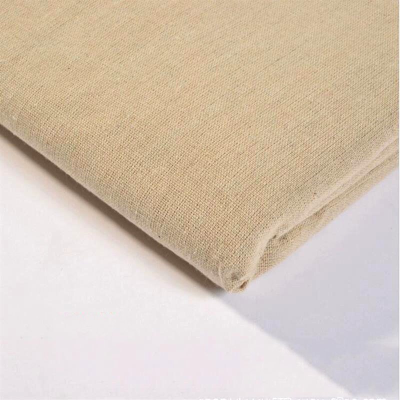 Tela de algodón de imitación de lino en bruto, tejido de lino sólido rugoso, bolsa de almacenamiento de costura DIY y funda de almohada, tela de fondo 50x160cm: 3