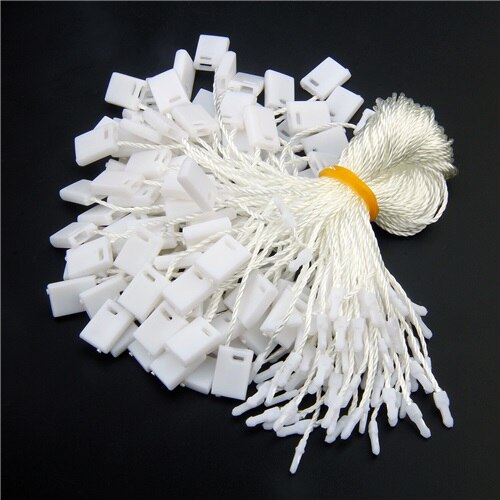 1000 Stuks Hang Tag Koord 7 Inches Hang Tag String Koord Voor Kledingstuk Prijskaartje Seal Tag: white
