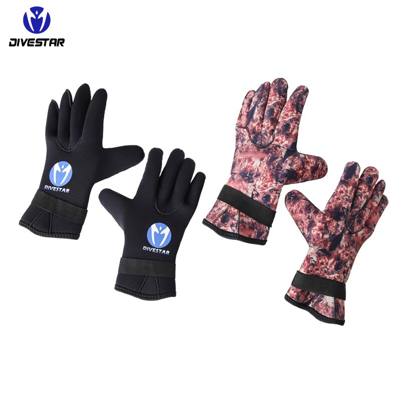 5mm Neoprene Scuba Diving Gloves - Anti-Scratch, Warm Silicone for Spearfishing & Snorkeling