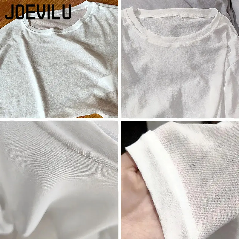 Top corto fino de manga larga para mujer, blusa de seda de hielo con protección solar, Tops blancos sueltos, coreana, camiseta Y2k para exponer el ombligo