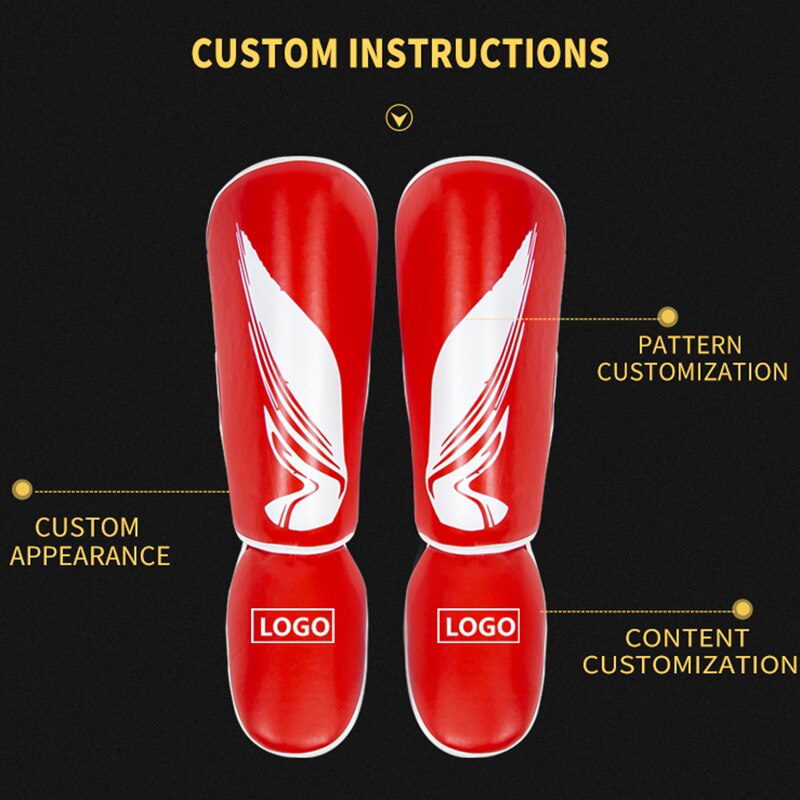 Caneleira Muay Thai Kickboxing Karate Equipment Grant Liftback Foot Pads Thai Boxing Scheen Kick Mma Foot Protection Shin Guard: Custom Link / M