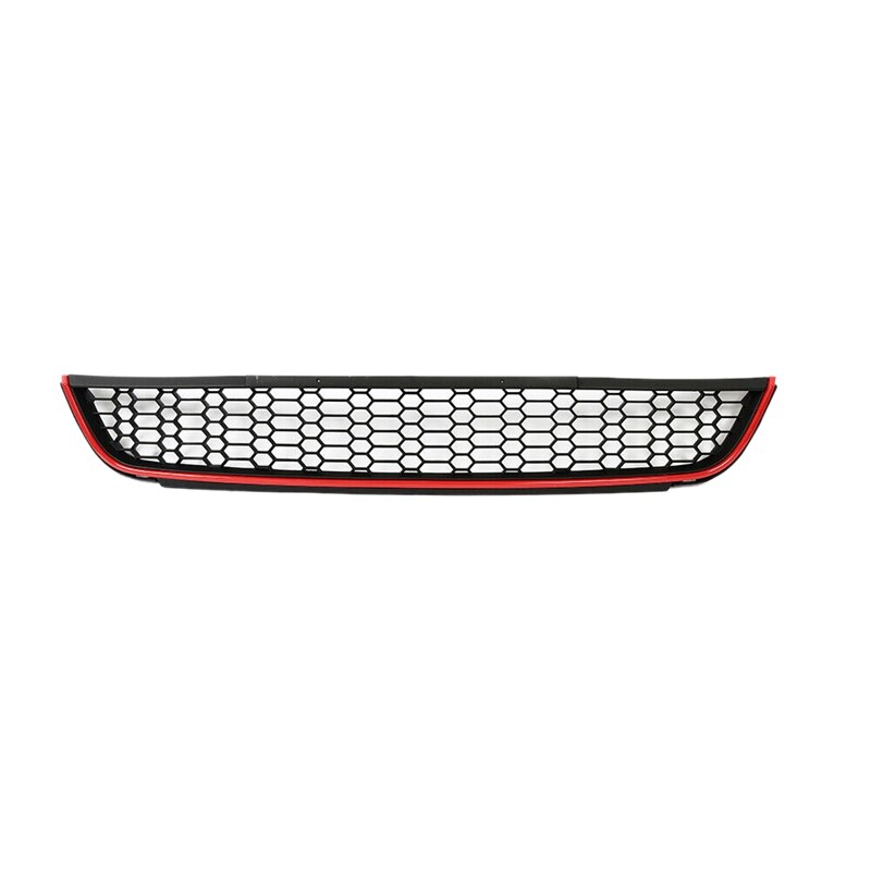 Red Front Bumper Honeycomb Lower Intake Grille Assembly For Jetta MK6 Sedan