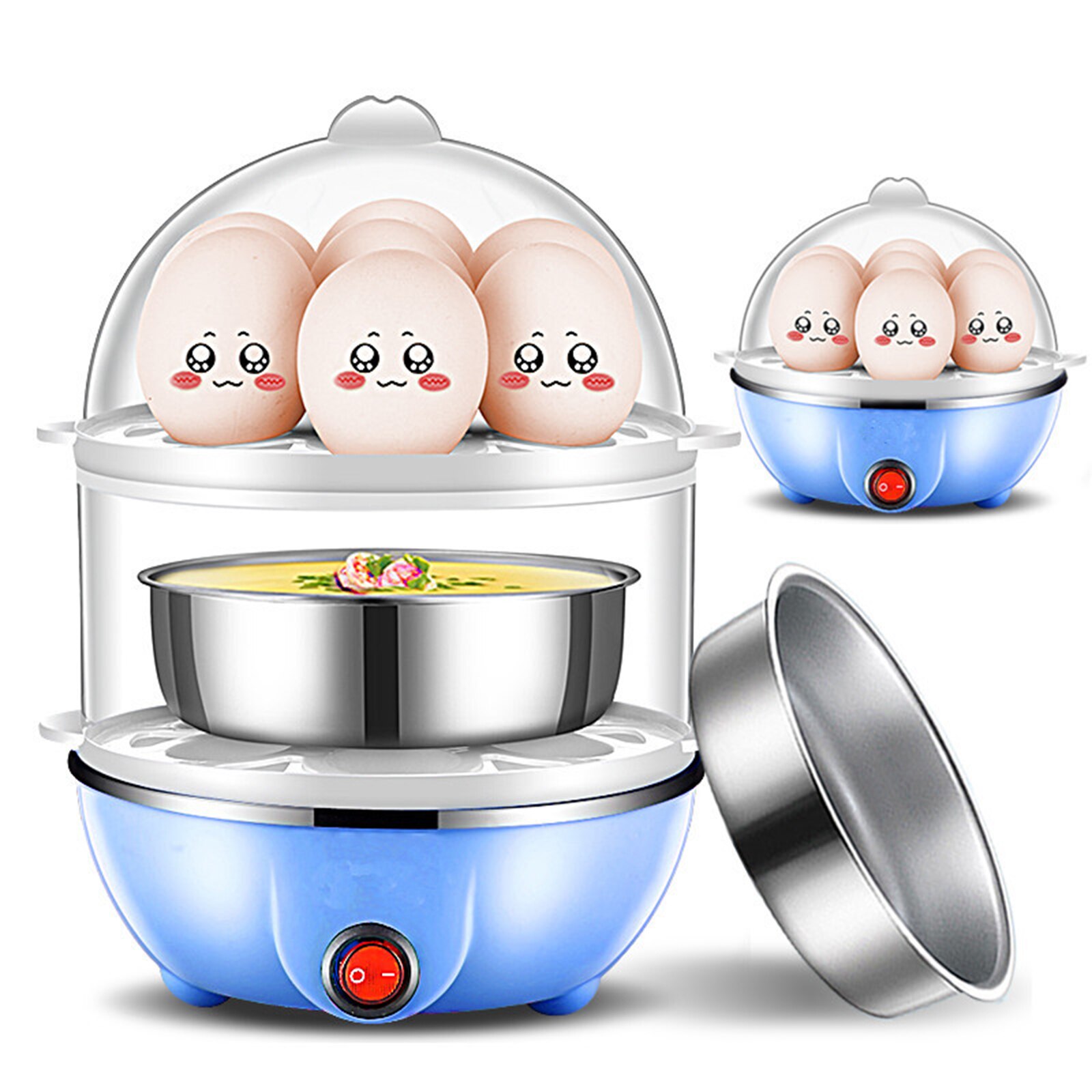 多機能電気卵boilercooker汽船密猟キッチン調理ツールキッチンアクセサリー卵調理器キッチン道具