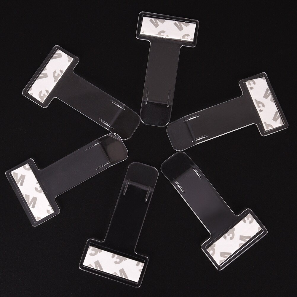 5pcs Car Vehicle Parking Ticket Permit Holder Clip Sticker Windscreen Fastener Stickers Kit Car Accessories