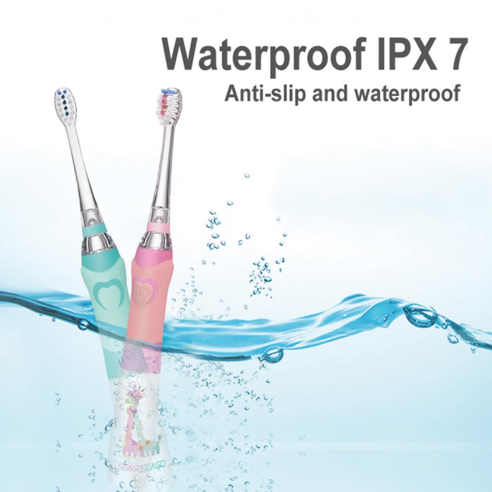 Compact LED Observation Light Kids Intelligent Whitening Toothbrush for Travel