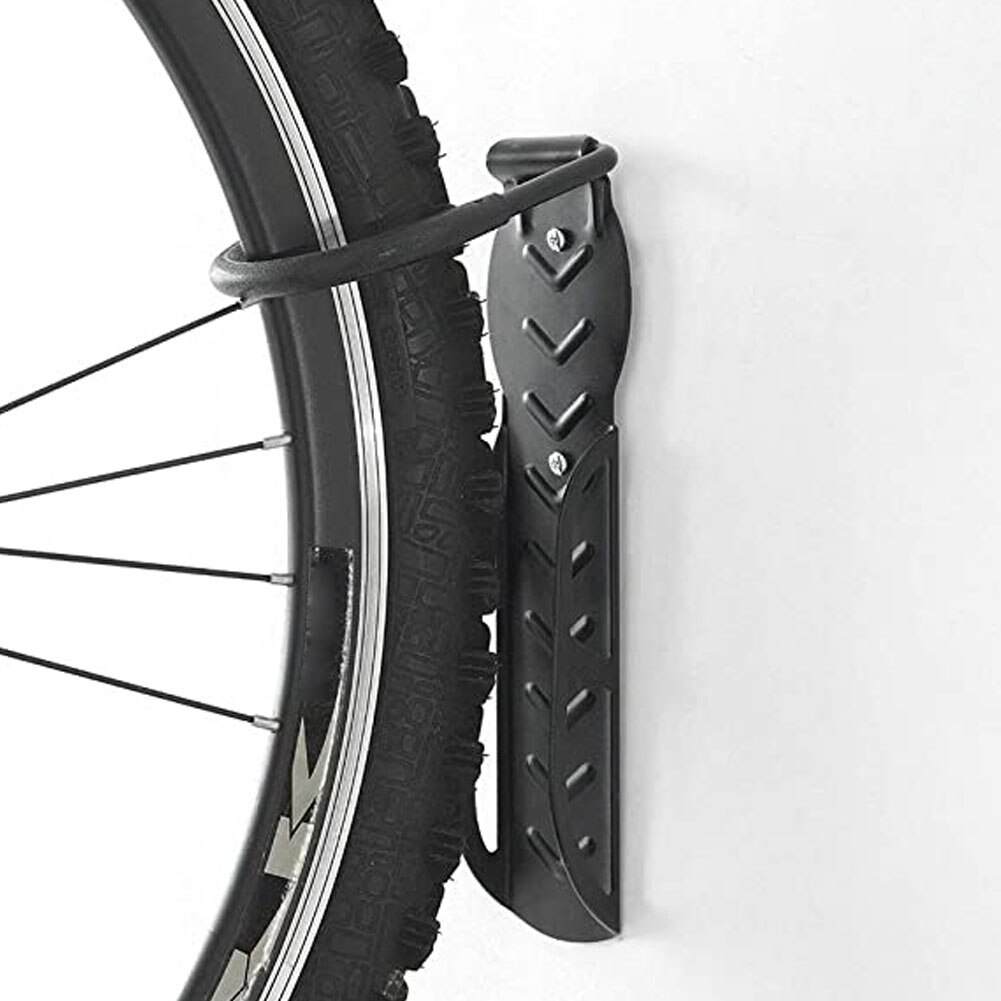 2PCS Bike Wall Mounts Vertical Bike Hangers Bicycle Wall Hook Mountable Cycle Storage Hook Bike Rack Stand for Garage Black