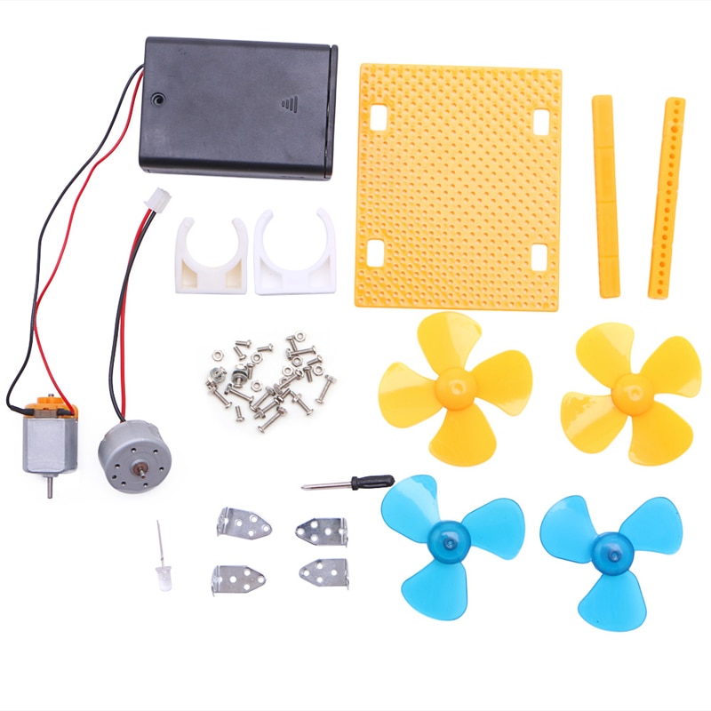 Electric Generator Motor Energy Wind Turbine Power Mini Kids LED Education DC AC