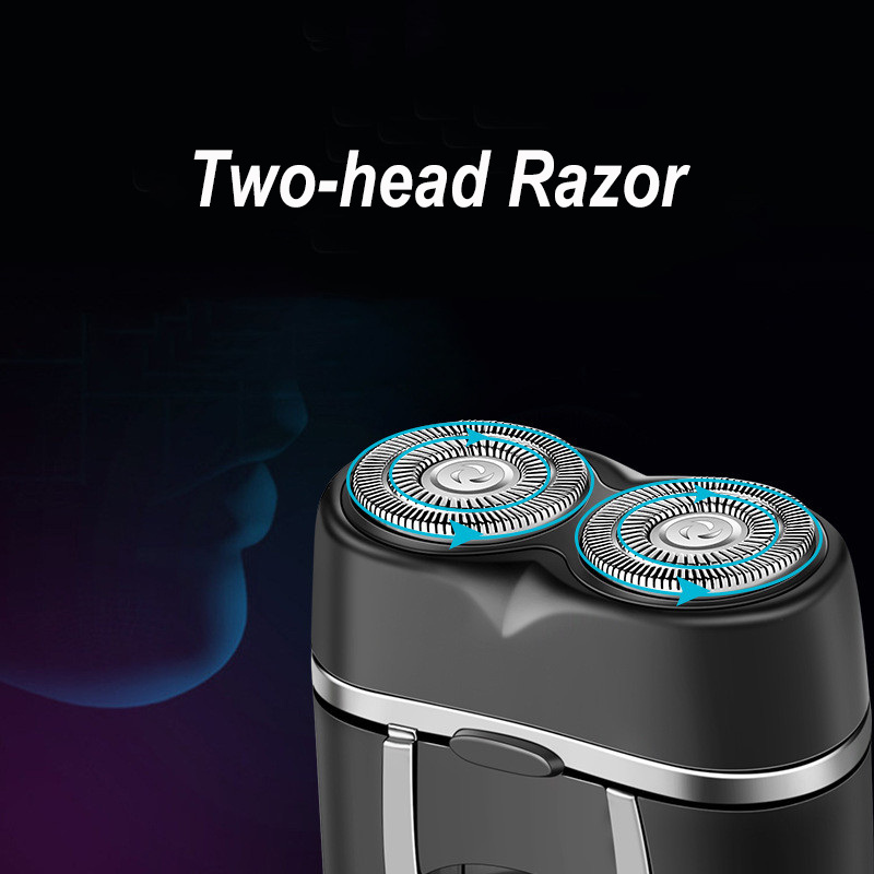 Double Headed Razor Electric Rechargeable Double-Headed Shaver Portabl... – Vicedeal