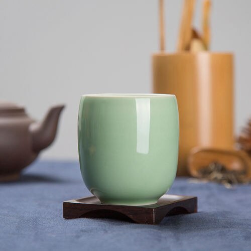 [storhet] longquan celadon tekopp longquan celadon tekopp japansk q kontorsglas keramisk kopp glas tekopp 160ml: D