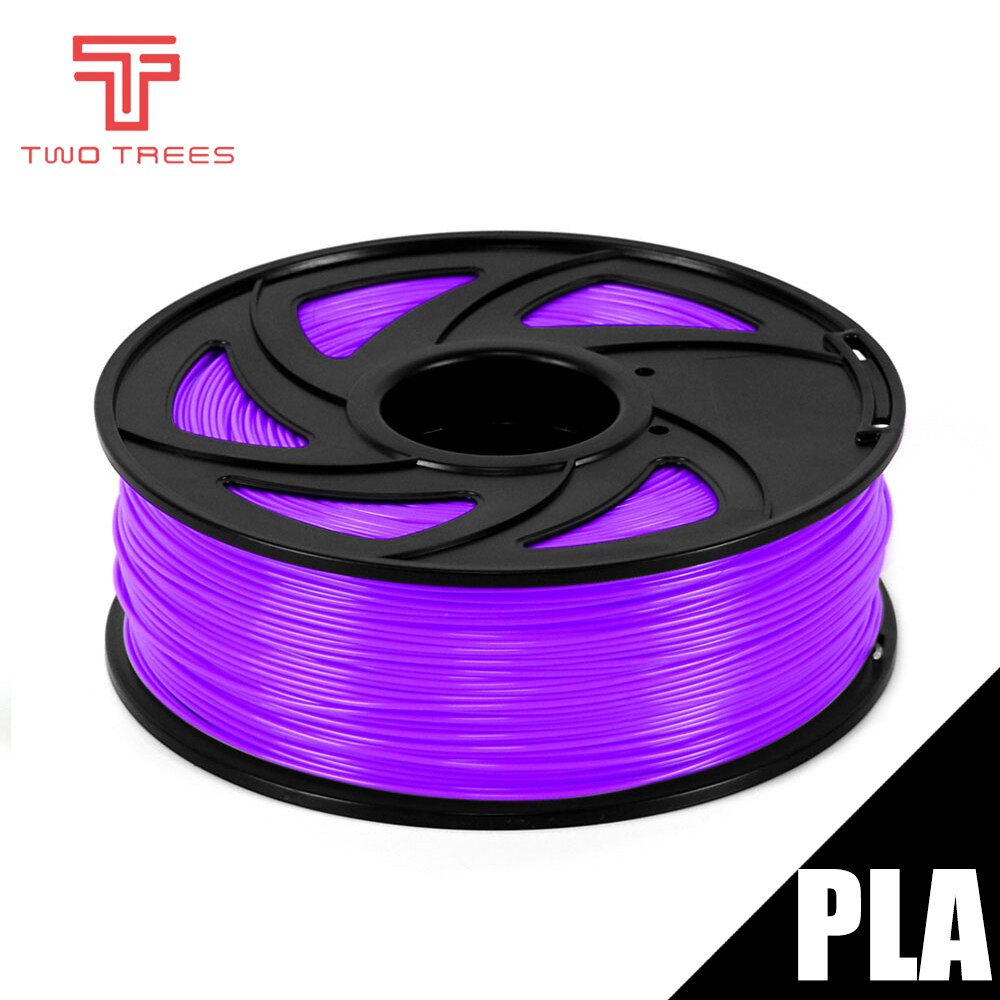 Overseas Warehouse 3D Printer Filament 1.75MM ABS PLA Filament 3D Printer 1KG Roll for Ender 3 CR10 Bluer Plus Extruder: PLA-1KG-purple