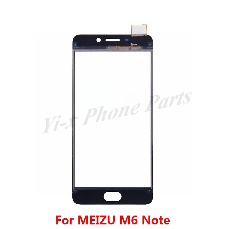 1 Uds. Pantalla táctil para Meizu M6 Note pantalla táctil digitalizador panel de vidrio lente sensor piezas de reparación
