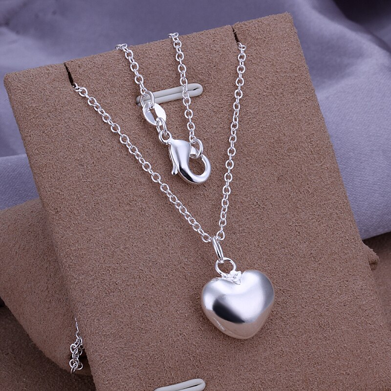 925 Zilveren Ketting Liefde Hart Hanger Ketting Voor Vrouw Charm Jewelry