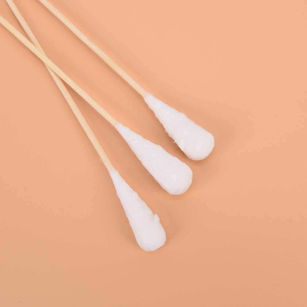 20pcs 20cm Women Beauty Makeup Cotton Swab Cotton Buds Make Up Wood Sticks Nose Ears Cleaning Cosmetics Health Care