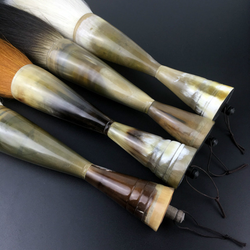 Chinese Calligraphy Brush Pen Woolen Hair Brush Multiple Hairs Hopper-shaped Brush Traditional Chinese Painting Writing Supplies