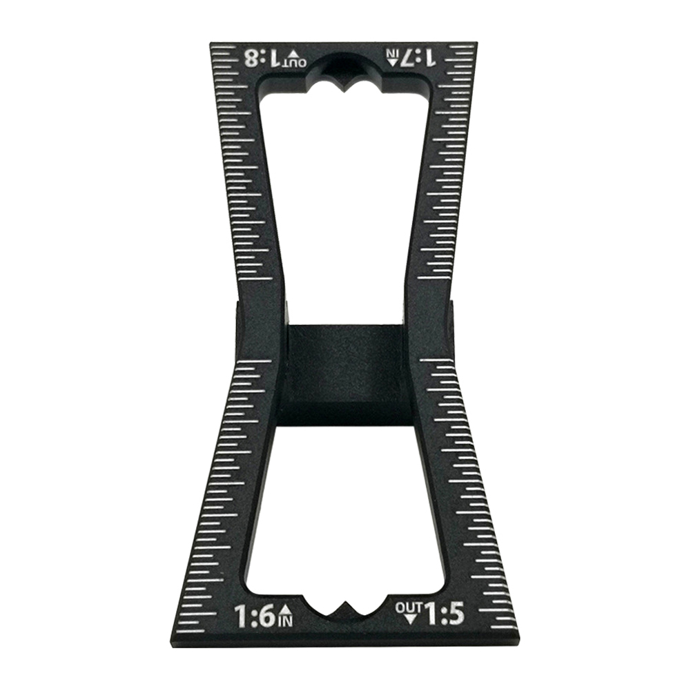 Aluminum Alloy Dovetail Marker Template Scale Dovetail Gauge Guide Tool for Hand Cut Wood Joints Scriber Woodworking Tools