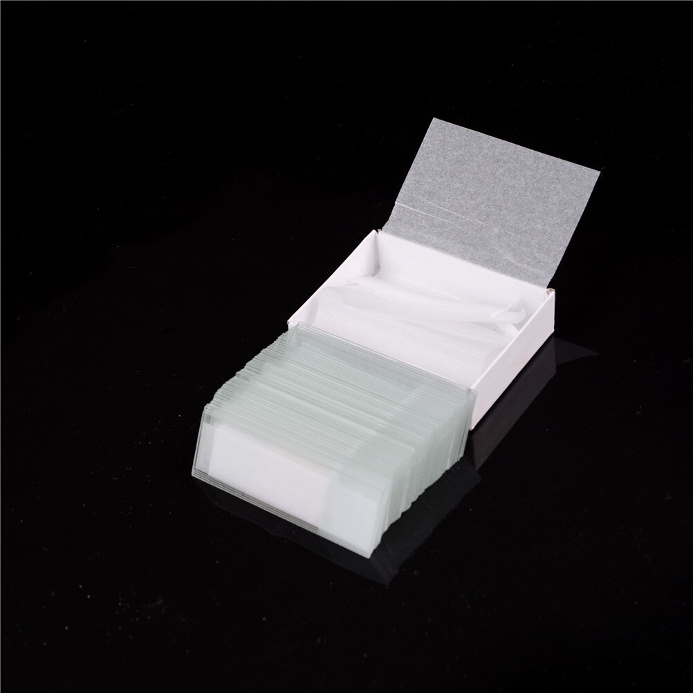 Biological 100pcs Prepared Glass Microscope Slides Educational Specimen with Chinese English Label for School and Lab Supplies