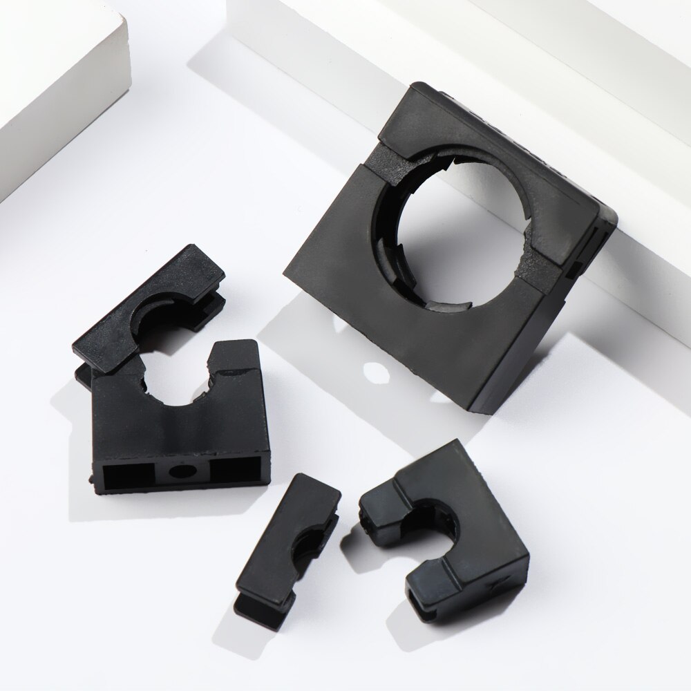 5Pcs PVC Pipe Clamps Water Pipe Support Bellows Hose Hoop Buckle Wire Cable Fixing Holder Organizer 10-28mm Electrical Fittings