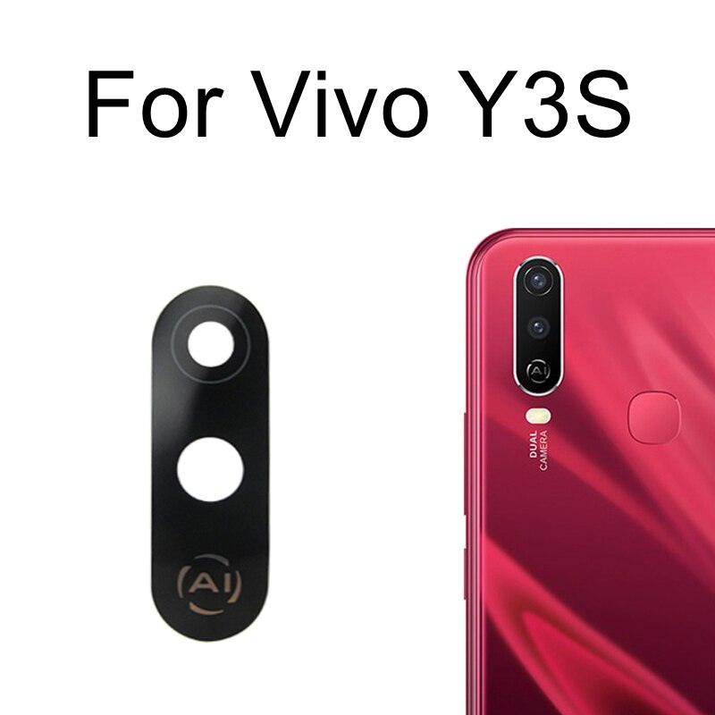 Originele Rear Terug Camera Glazen Lens Voor Vivo Y3S/Y5S/Y7S/Y9S/Y20/Y30/y30G/Y31/Y31S/Y50/Y51/Y52S/Y73S/Y93/Y97 Vervangende Onderdelen