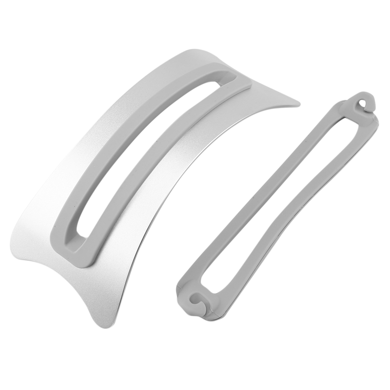 Platzsparender, vertikaler laptopständer aus aluminium, geeignet für laptop pro und air, mit 2 silikon-gel-pads: Default Title