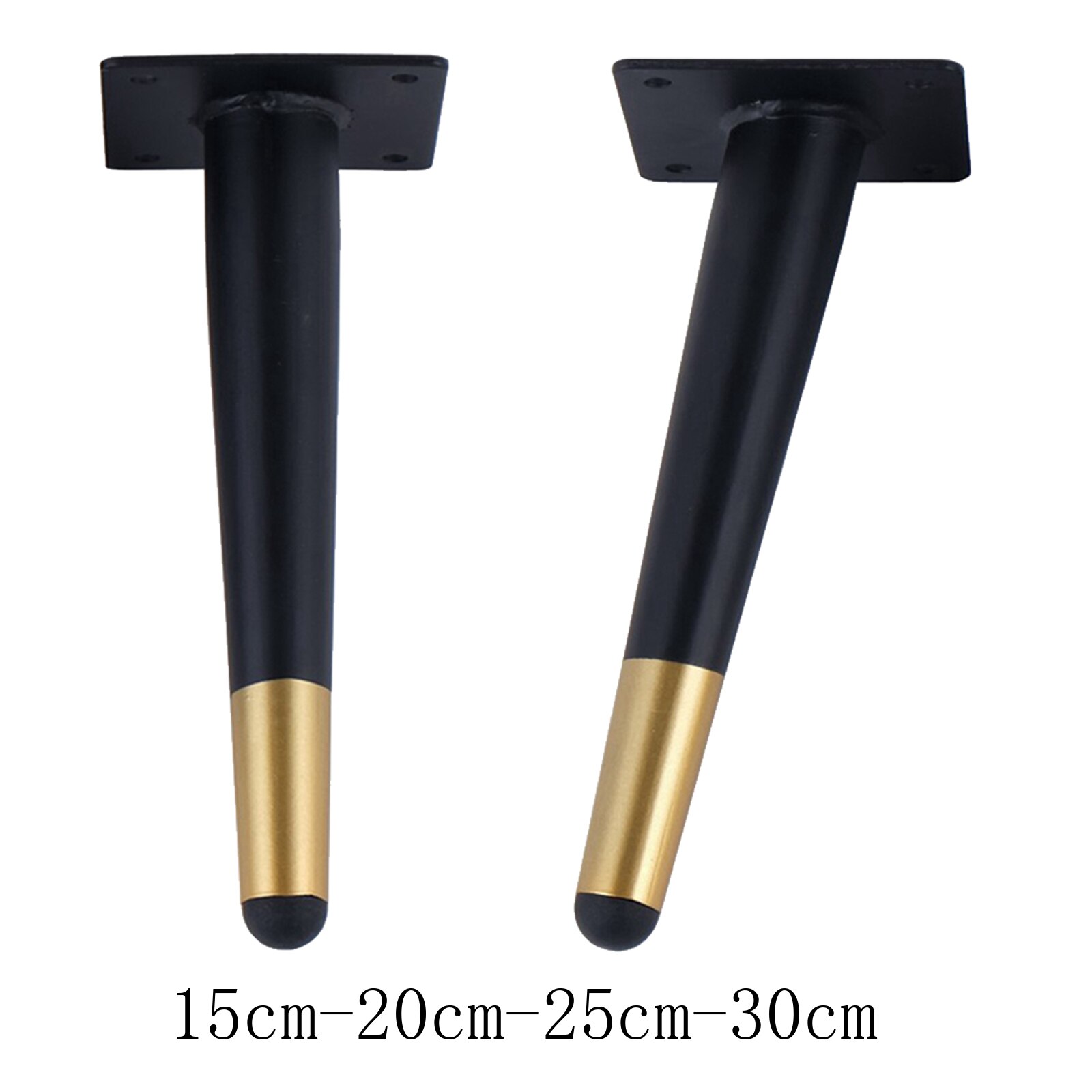 Furniture Legs, 10-30cm Solid Tapered Wood Sofa Legs Replacement with Mounting Plate for Sofa Table Chair Tea Cabinet