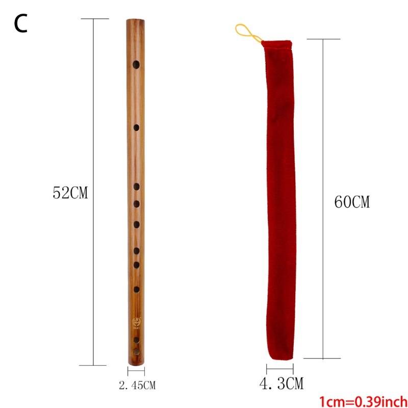 Flauto di bambù di alta qualità flauti a fiato strumenti musicali chiave C D E F G