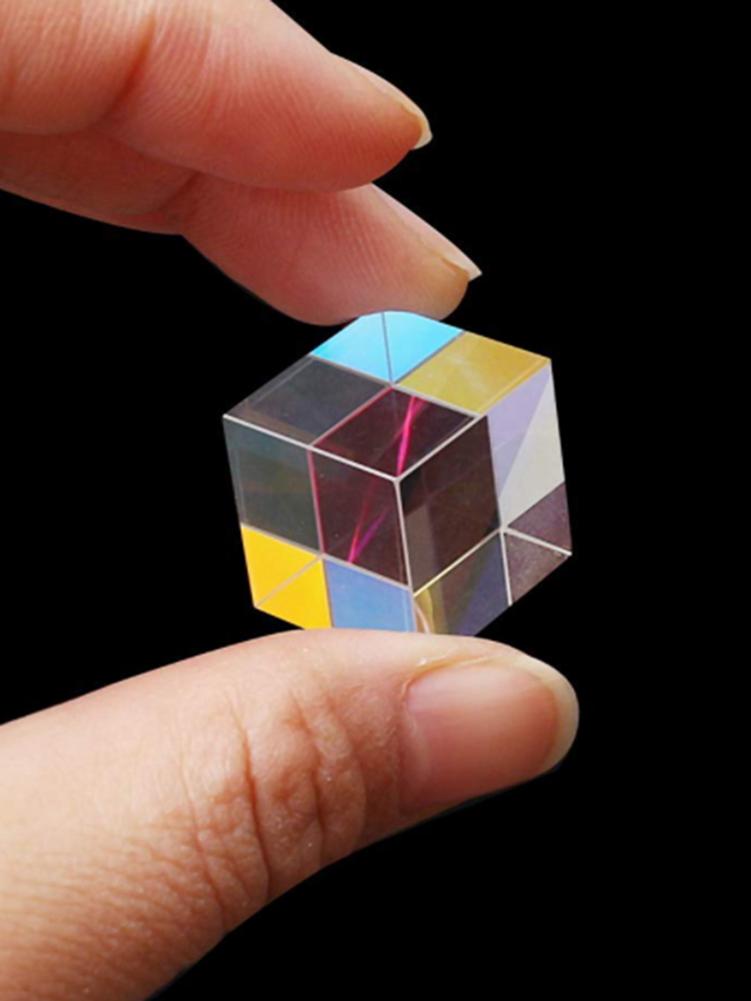 Optic Prism Cube Glass Triangular Prism Light Cube Combination Dichroic Prism Optical Glass Lens
