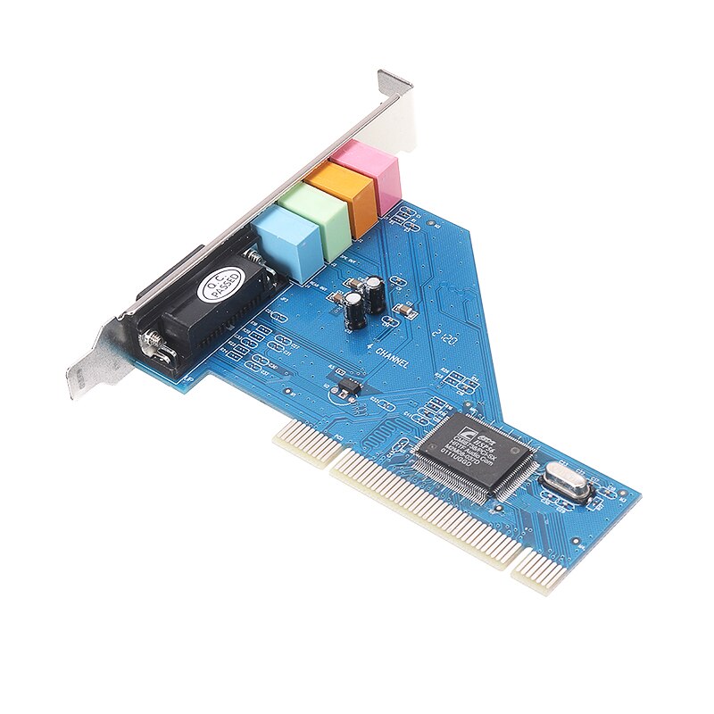 POHIKS 1pc 3D Stereo PCI Port Audio Card Internal Sound Cards With CD Driver For Desktop PC Computer